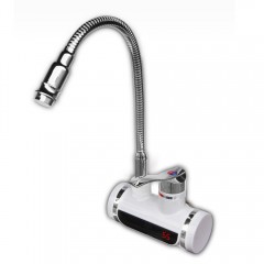 Дигитален нагревател за вода с подвижен чучур SAPIR SP 7100 JEF, 3000 W, Индикатор за температурата, До 55° топла вода, Монтаж на стена