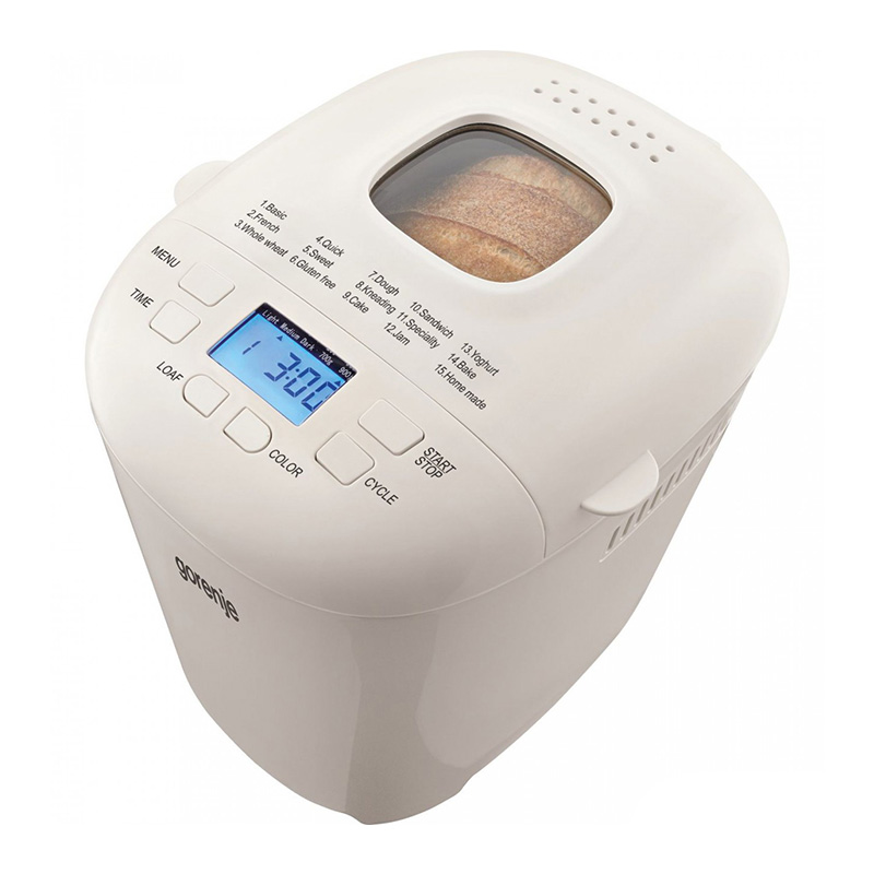 Козунак за Великден - с хлебопекарна Gorenje с 15 автоматични програми! Хлебопекарна Gorenje BM 900WII, 550 W, 15 програми, 900 гр, Отложен старт - Alleop.bg