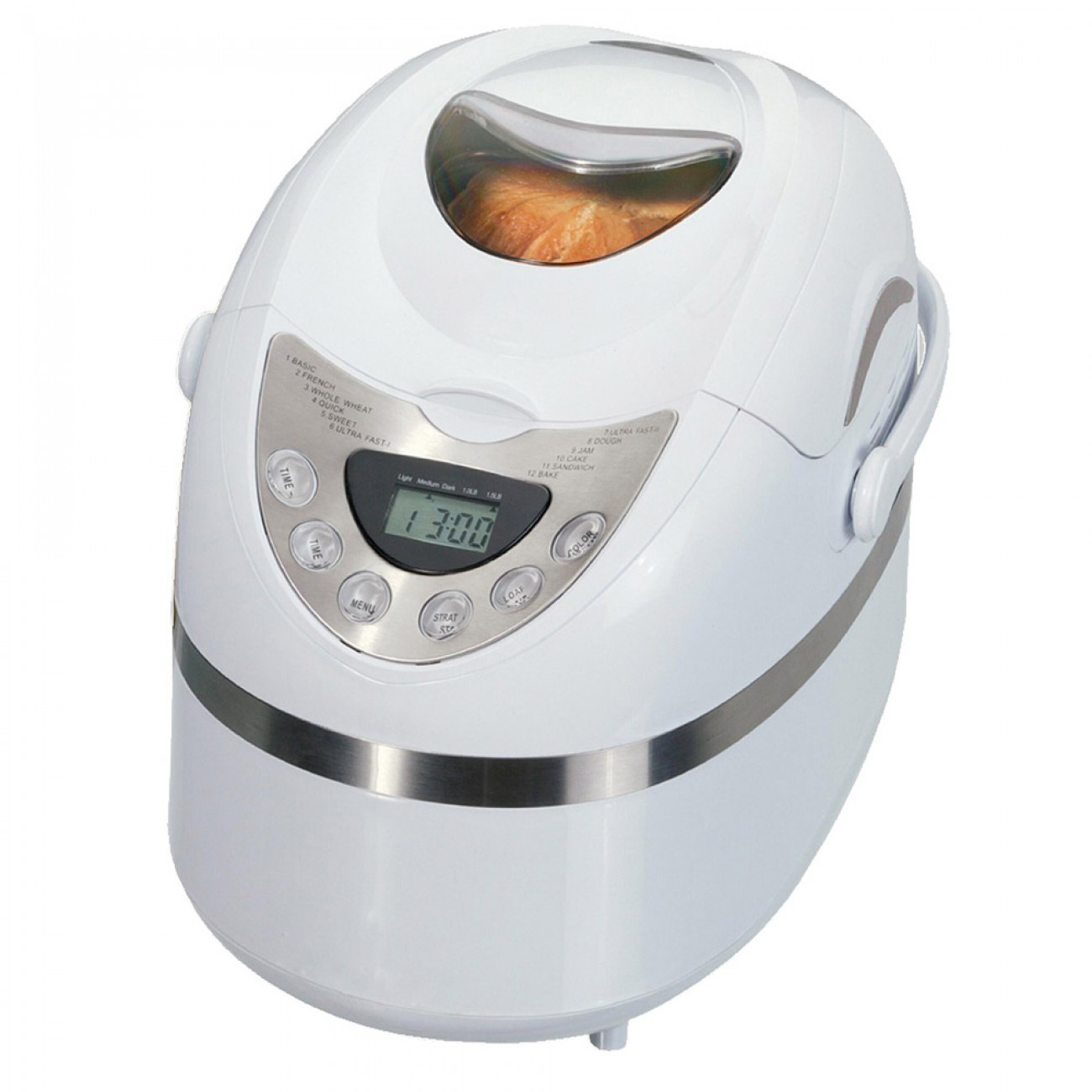 Хлебопекарна IQ EX-2165, 600W, 900 гр, 12 програми, Таймер, Регулиране загара на коричката, Бял Хлебопекарна IQ EX-2165, 600W, 900 гр, 12 програми, Таймер, Регулиране загара на коричката, Бял в Хлебопекарни - IQ | Alleop