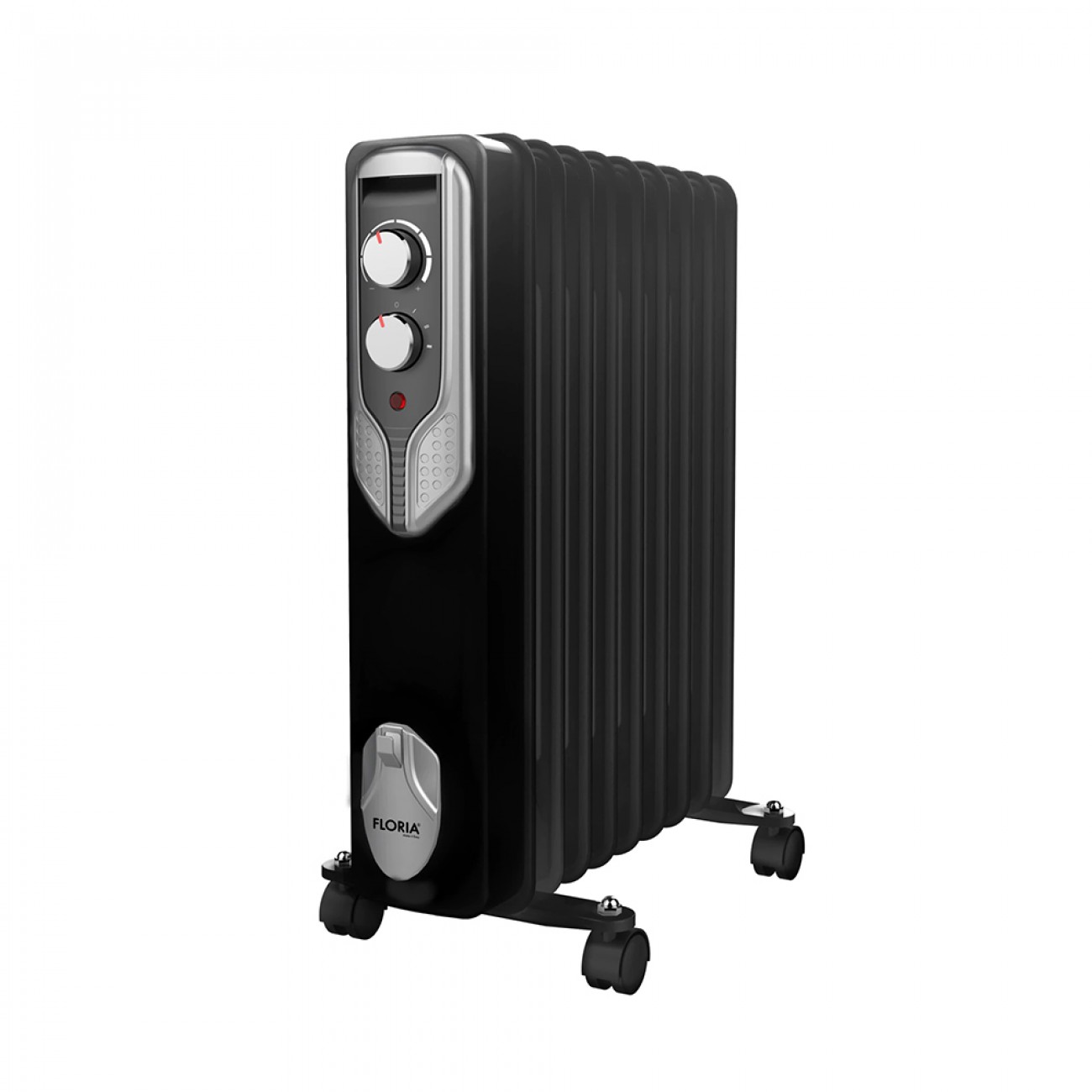 Маслен радиатор Floria ZLN-3659, 2000W, 9 ребра, Регулируем термостат, Черен Маслен радиатор Floria ZLN-3659, 2000W, 9 ребра, Регулируем термостат, Черен в Маслени радиатори - Floria | Alleop