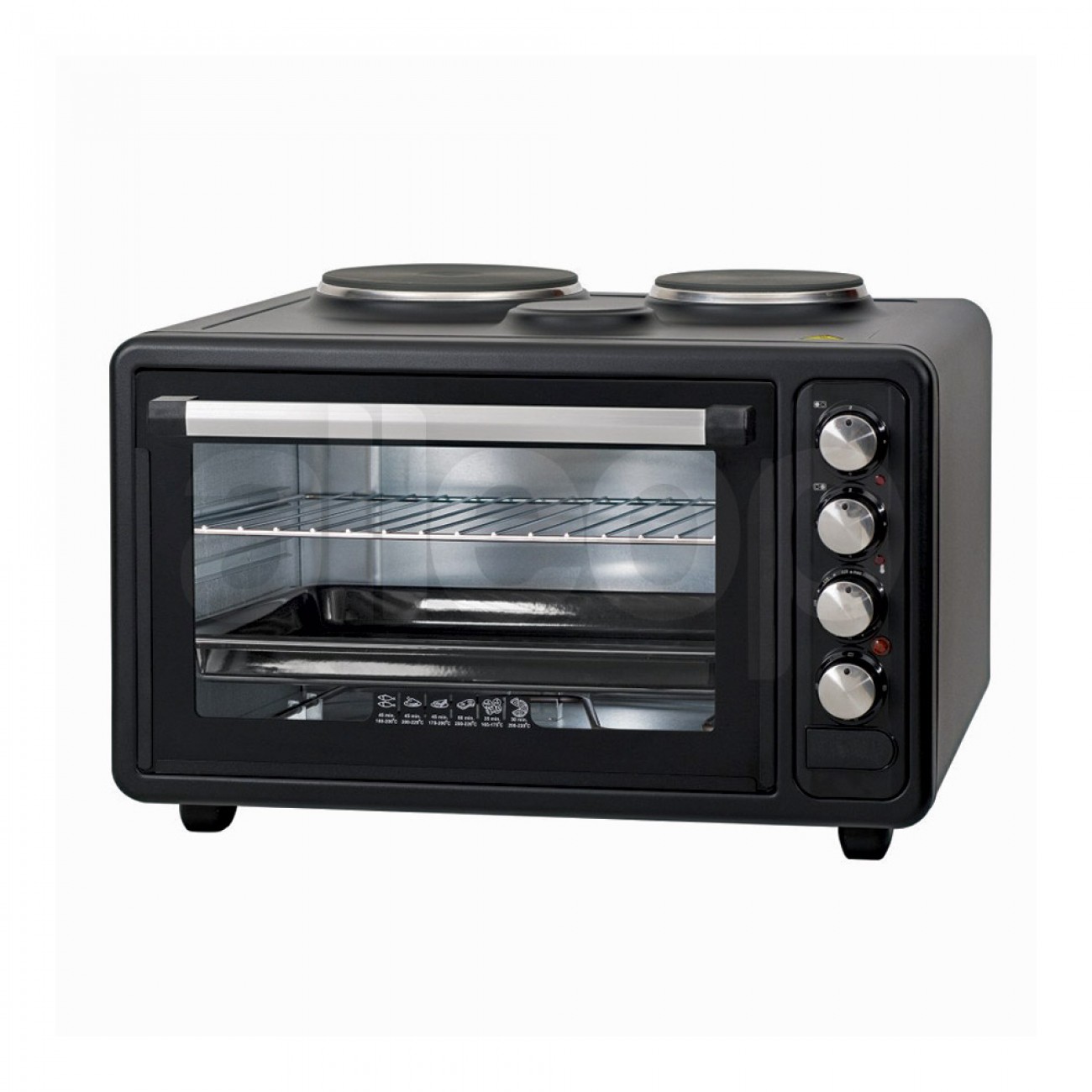Готварска печка с конвекция ZEPHYR ZP 1441 M40LC, 40 литра, 3800W, 2 котлона, 3 степени на мощност, Черен Готварска печка с конвекция ZEPHYR ZP 1441 M40LC, 40 литра, 3800W, 2 котлона, 3 степени на мощност, Черен в Малки готварски печки - ZEPHYR | Alleop