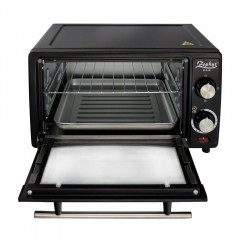 Малка готварска фурна ZEPHYR ZP 1441 R, 1200W, 12 л, Таймер, Тавичка, Черна