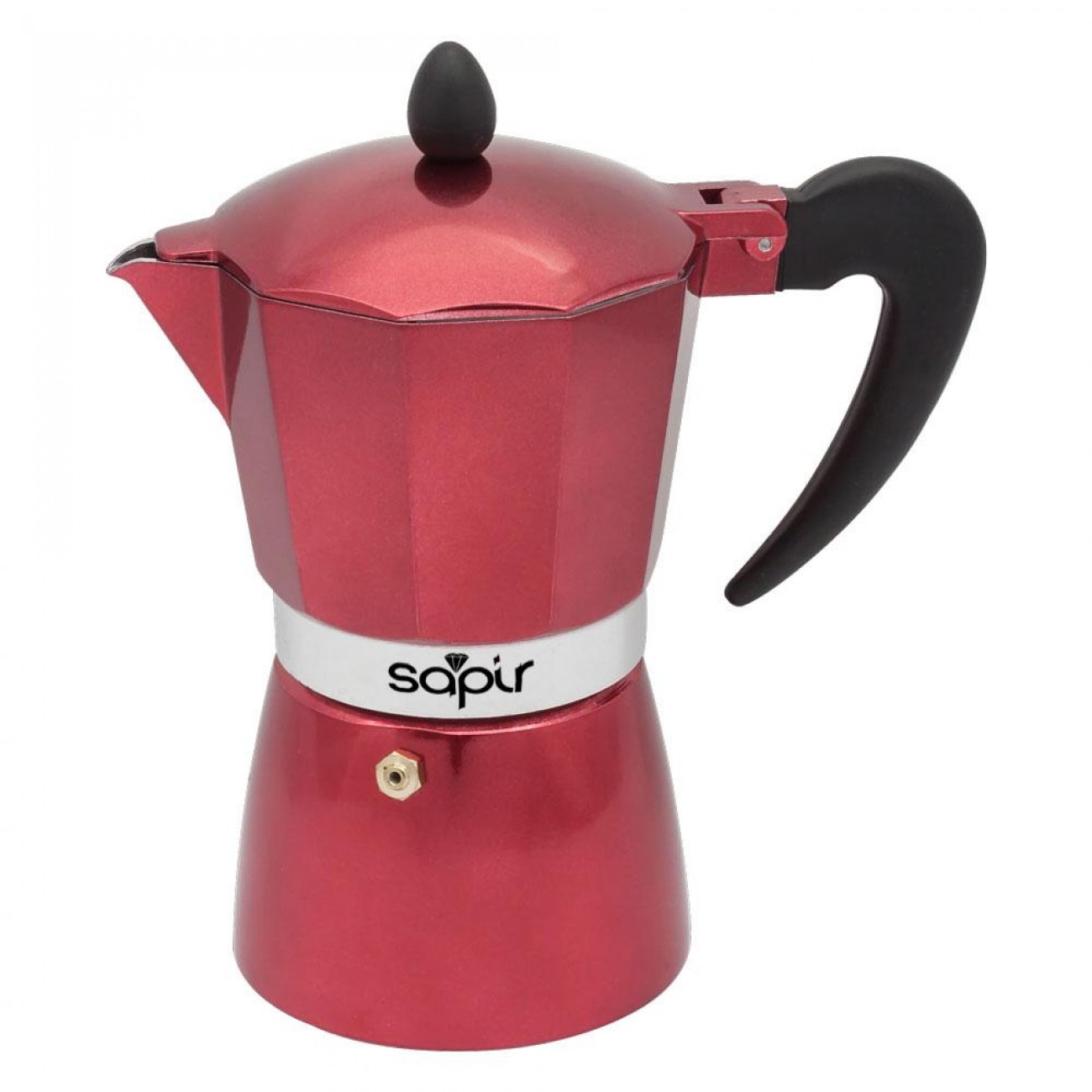Кубинска кафеварка SAPIR SP 1173 I9R, 9 чаши, Червена Кубинска кафеварка SAPIR SP 1173 I9R, 9 чаши, Червена в Кафеварки за котлон - SAPIR | Alleop