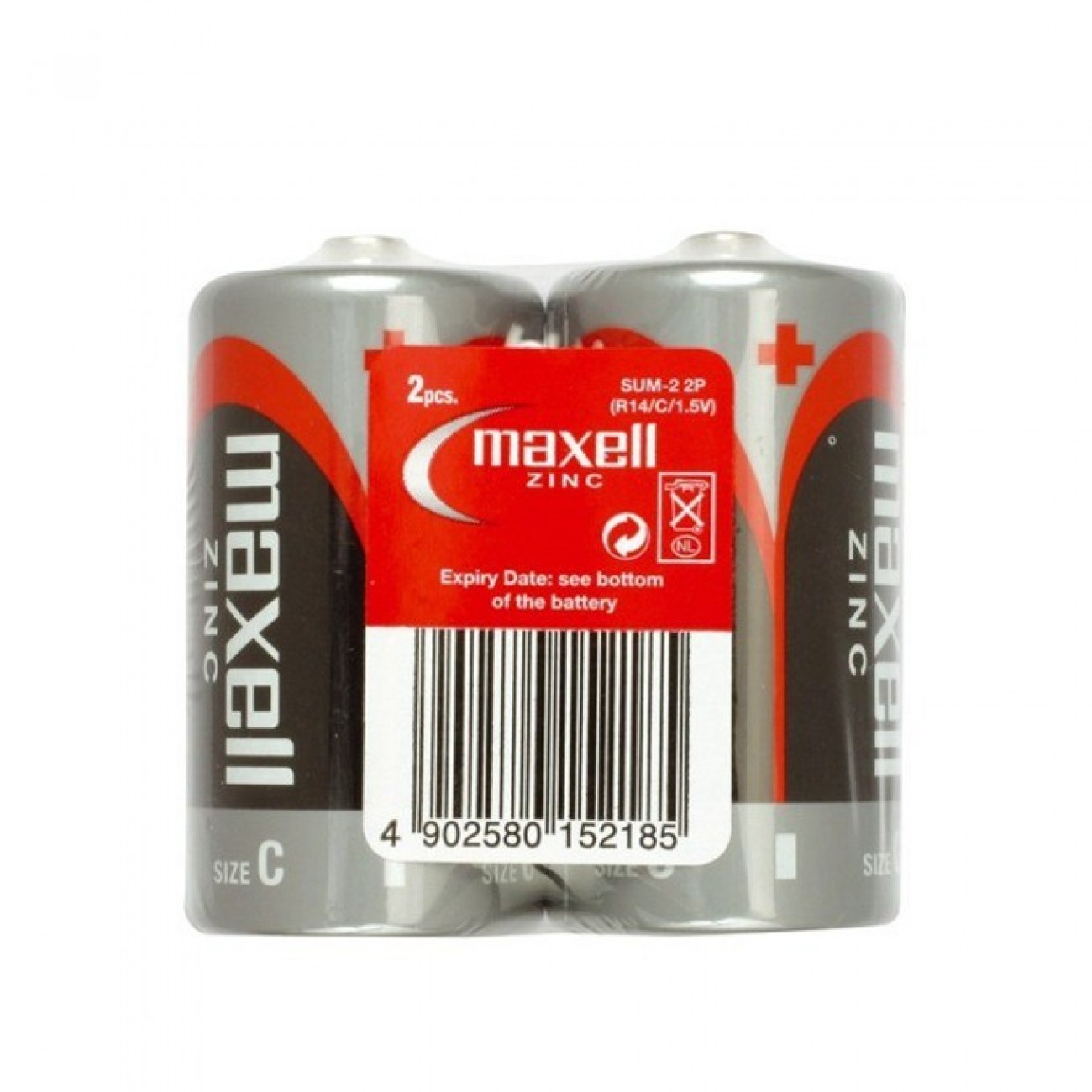 Батерии цинкови Maxell R14(C), 1.5V, 2 бр. Батерии цинкови Maxell R14(C), 1.5V, 2 бр. в Стандартни Еднократни батерии - | Alleop