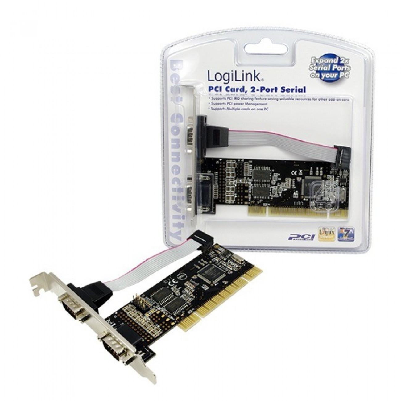 Контролер PC0016, 32bit PCI към RS232 LogiLink PC0016, 32bit PCI към RS232 в Контролери - | Alleop