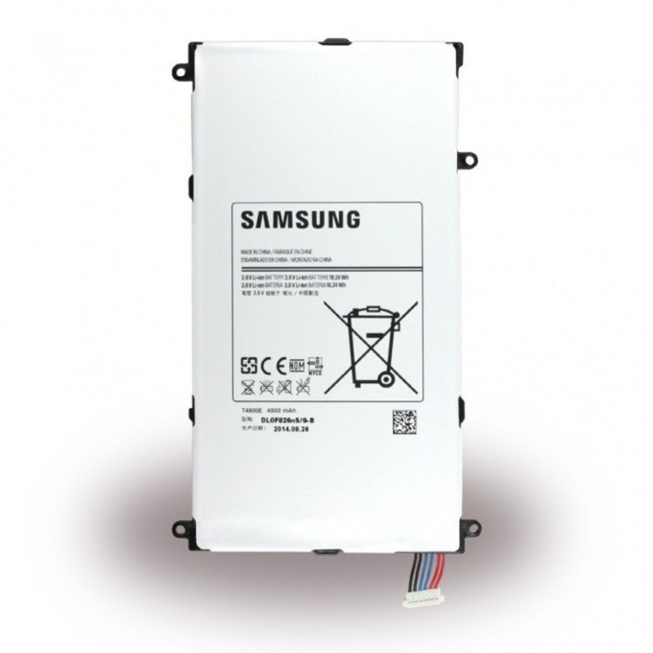 Батерия (оригинална) Samsung T4800E за таблет Samsung Galaxy Tab Pro 8.4, 3.8V, Bulk Батерия (оригинална) Samsung T4800E за таблет Samsung Galaxy Tab Pro 8.4, 3.8V, Bulk в Батерии за Телефони, Таблети - | Alleop