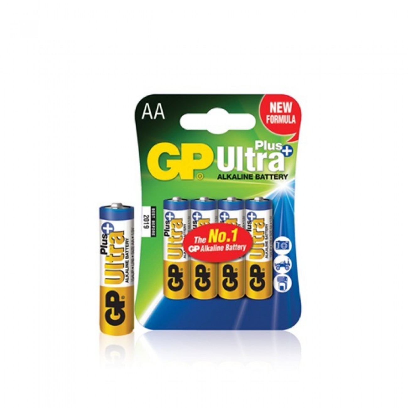 Батерии алкални GP Ultra AA, 1.5V, 4 бр. Батерии алкални GP Ultra AA, 1.5V, 4 бр. в Стандартни Еднократни батерии - | Alleop