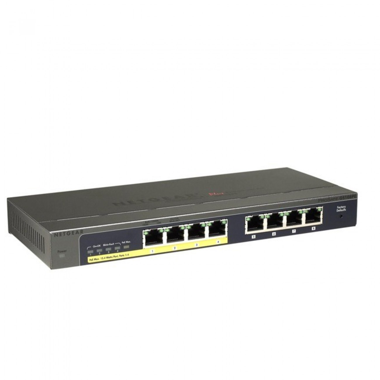 Суич NETGEAR GS108PE-300EUS, 4x 1000Mbps, 4x PoE Ports Switch NETGEAR GS108PE-300EUS, 4x 1000Mbps, 4x PoE Ports в Суич - | Alleop