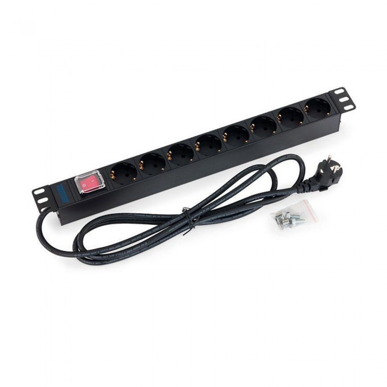 Разклонител Triton RAB-PD-X04-A1, 19, 1U, 8x гнезда(schuko), On/Off бутон, 2м Разклонител Triton RAB-PD-X04-A1, 19, 1U, 8x гнезда(schuko), On/Off бутон, 2м в Мрежови шкафове - | Alleop