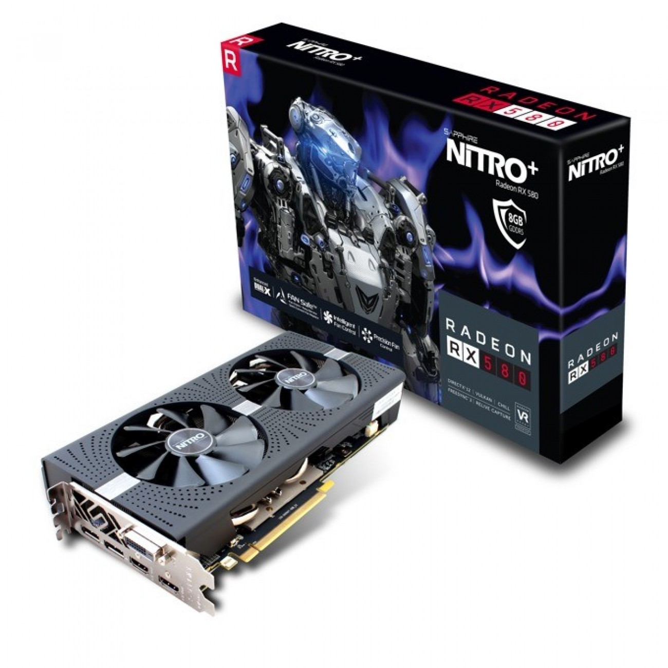 Видео карта AMD Radeon RX 580, 8GB, Sapphire NITRO+ Radeon RX 580 4GD5, PCI-E 3.0, GDDR5, 256 bit, 2x Display Port, 1x HDMI, 1x DVI Видео карта AMD Radeon RX 580, 8GB, Sapphire NITRO+ Radeon RX 580 4GD5, PCI-E 3.0, GDDR5, 256 bit, 2x Display Port, 1x HDMI, 1x DVI в Видео карти - | Alleop