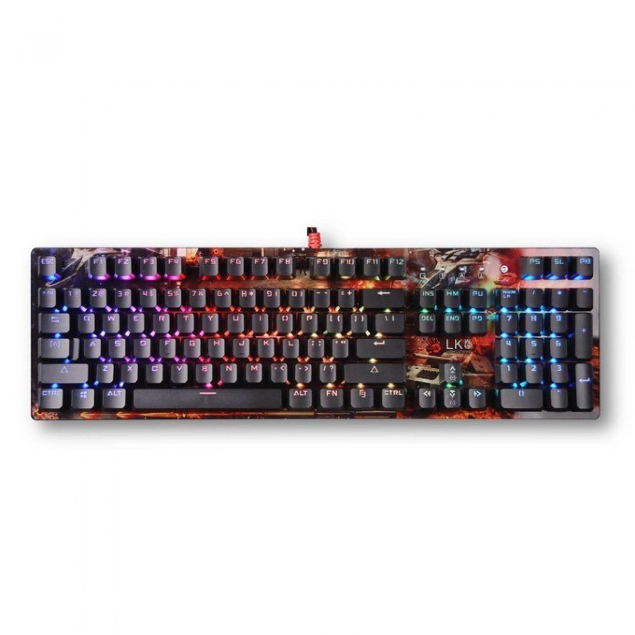 Клавиатура A4Tech Bloody B810R TANK, щампа, механична, гейминг, подсветка, USB Клавиатура A4Tech Bloody B810R TANK, щампа, механична, гейминг, подсветка, USB в Клавиатури - | Alleop