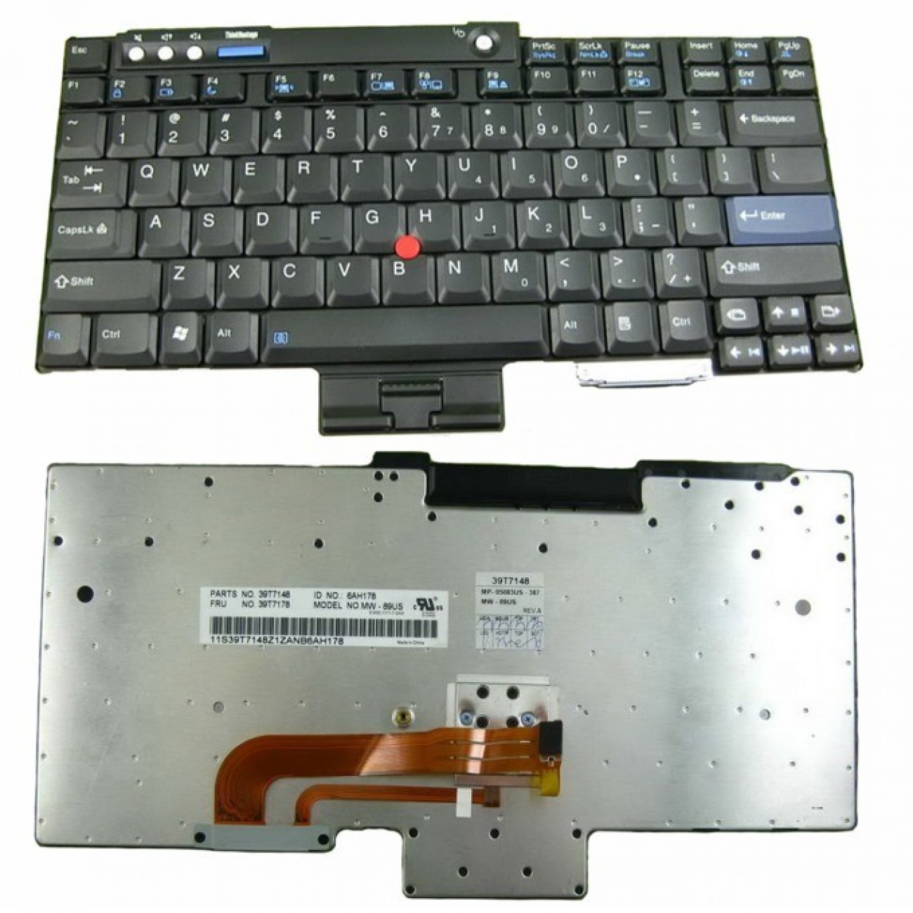 Клавиатура за IBM T60 T61 R60 R61 Z60T Z61T Z60M Z61M R400 R500 T400 T500 W500 Клавиатура за IBM T60 T61 R60 R61 Z60T Z61T Z60M Z61M R400 R500 T400 T500 W500 в Резервни части - | Alleop