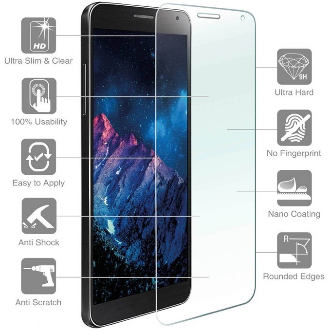 Протектор от закалено стъкло /Tempered Glass/, 4smarts, за Lenovo B (смартфон) Протектор от закалено стъкло /Tempered Glass/, 4smarts, за Lenovo B (смартфон) в Защитно фолио - | Alleop