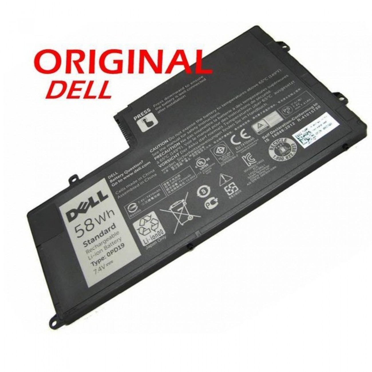 Батерия (оригинална) за Лаптоп DELL Inspiron 3550 0PD19 58DP4, 7.4 V, 7837mAh Батерия (оригинална) за Лаптоп DELL Inspiron 3550 0PD19 58DP4, 7.4 V, 7837mAh в Батерии за Лаптоп - | Alleop