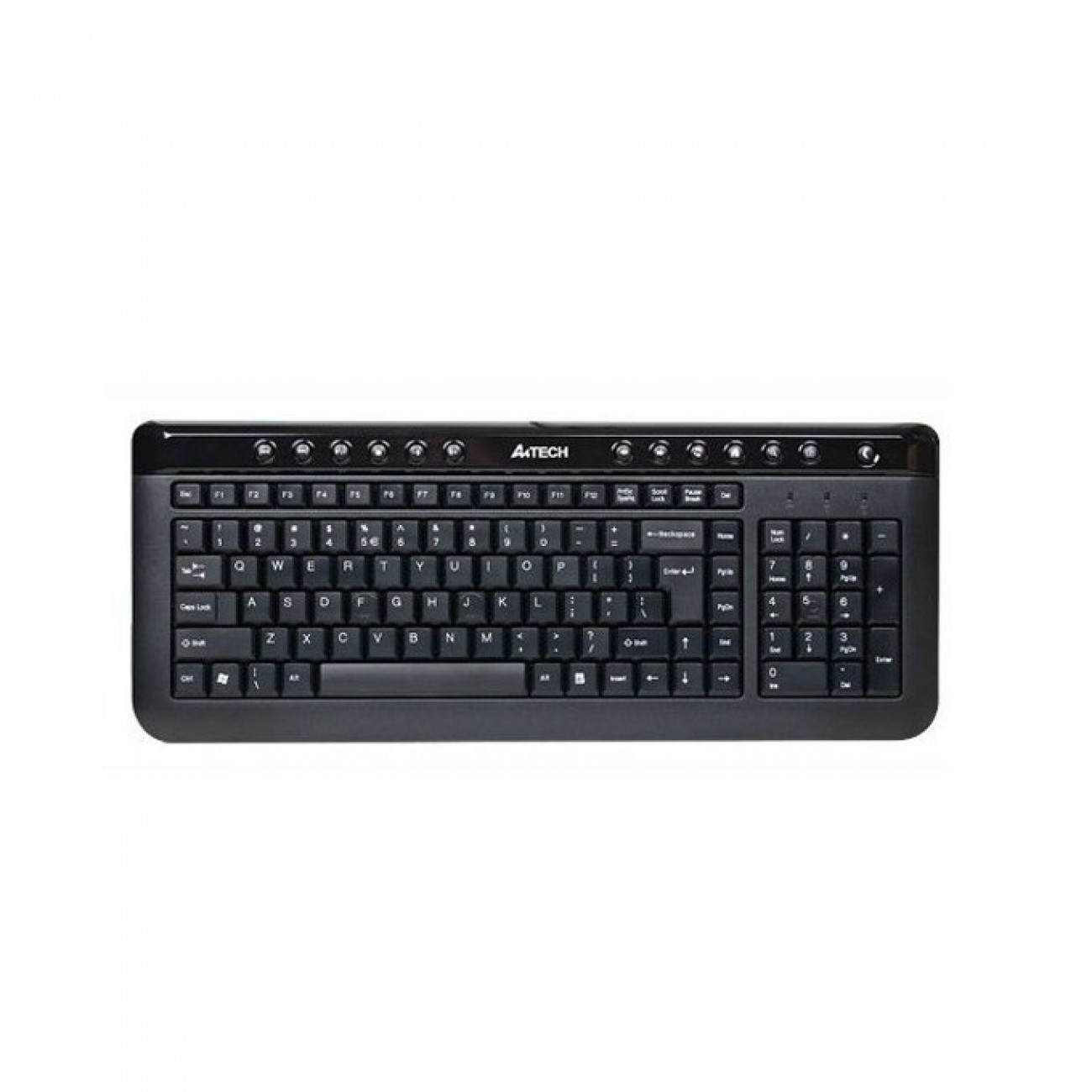 Клавиатура A4Tech KL-40, 13 мултимедийни бутона, черна, USB Клавиатура A4Tech KL-40, 13 мултимедийни бутона, черна, USB в Клавиатури - | Alleop