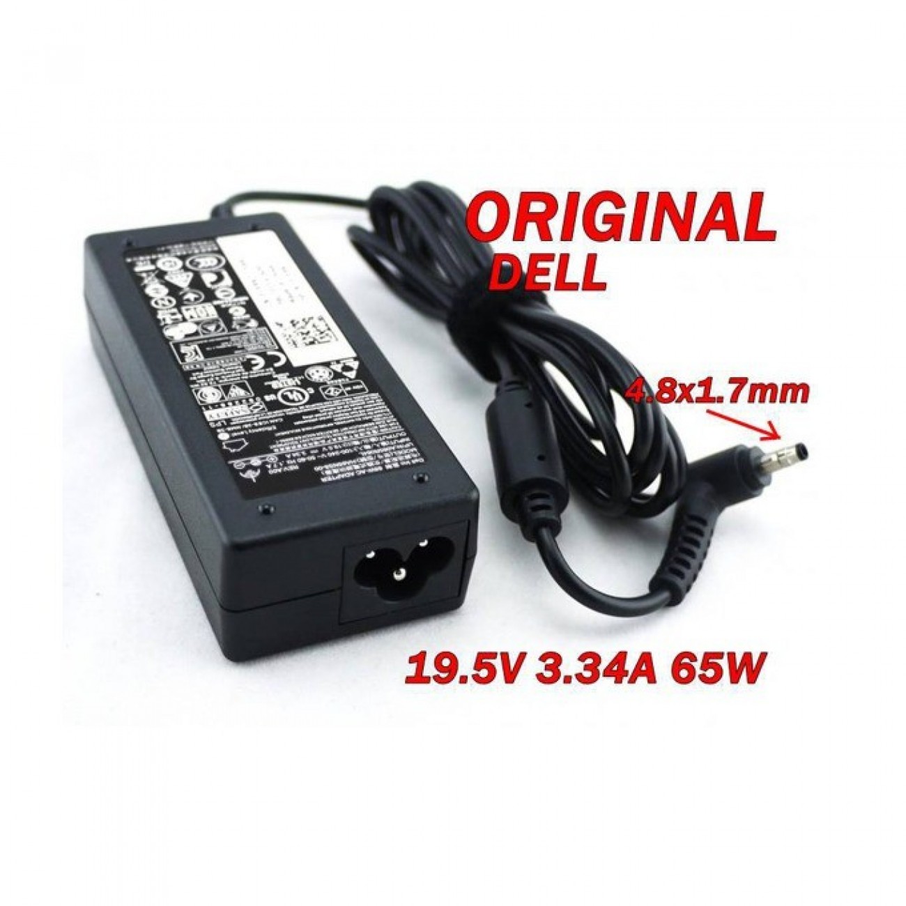 Захранване (оригинално) за лаптопи Dell, 19.5V/3.34A/65W, жак (4.0 x 1.7) Захранване (оригинално) за лаптопи Dell, 19.5V/3.34A/65W, жак (4.0 x 1.7) в Захранвания за Лаптопи - | Alleop