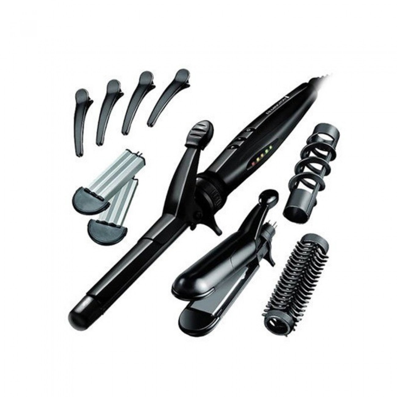 Комплект за прически Remington S8670, аксесоари за различни стилове, керамично покритие, черен Комплект за прически Remington S8670, аксесоари за различни стилове, керамично покритие, черен в Маши за коса - | Alleop