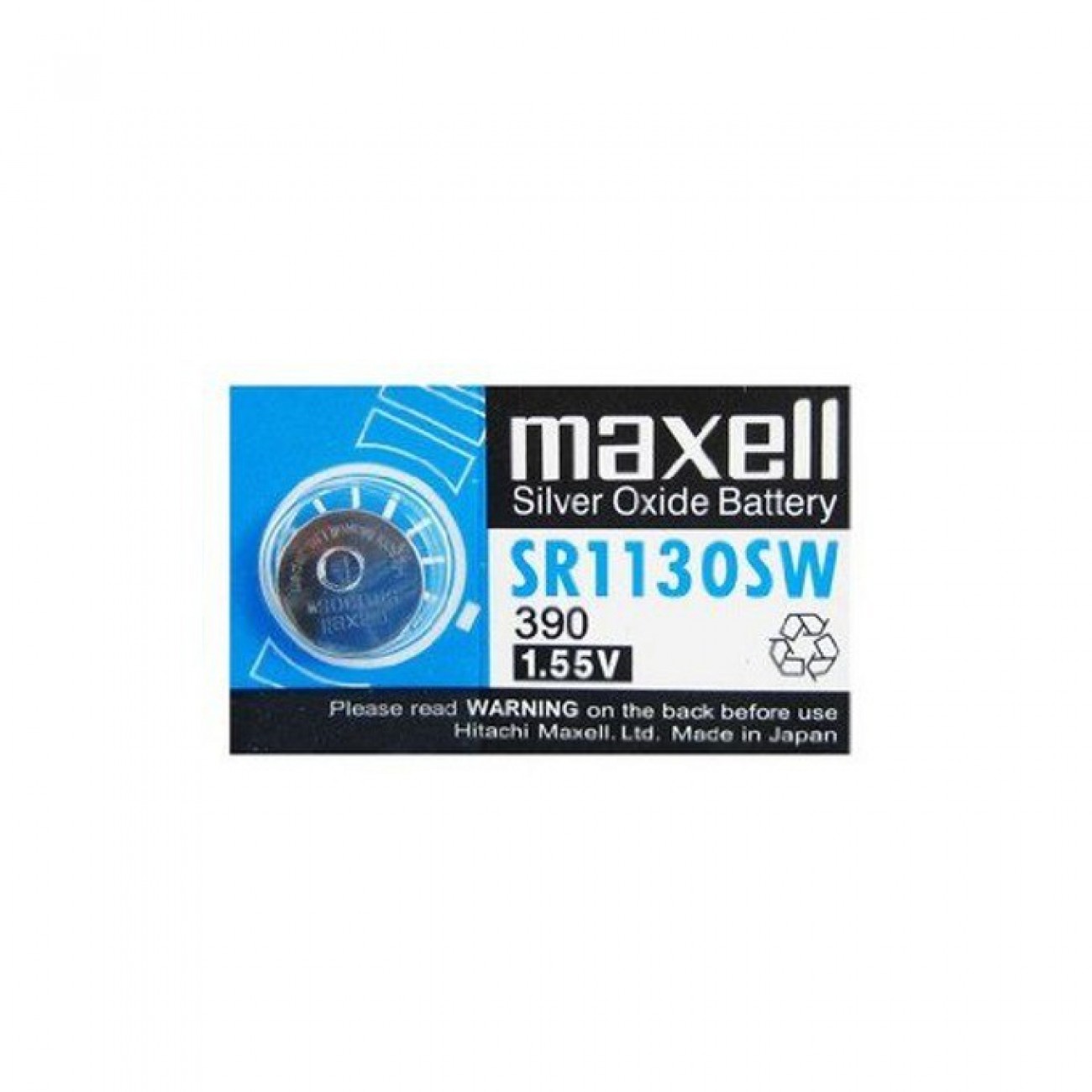 Батерия сребърна Maxell SR, SR1130SW, 1.55V, 1 бр. Батерия сребърна Maxell SR, SR1130SW, 1.55V, 1 бр. в Стандартни Еднократни батерии - | Alleop