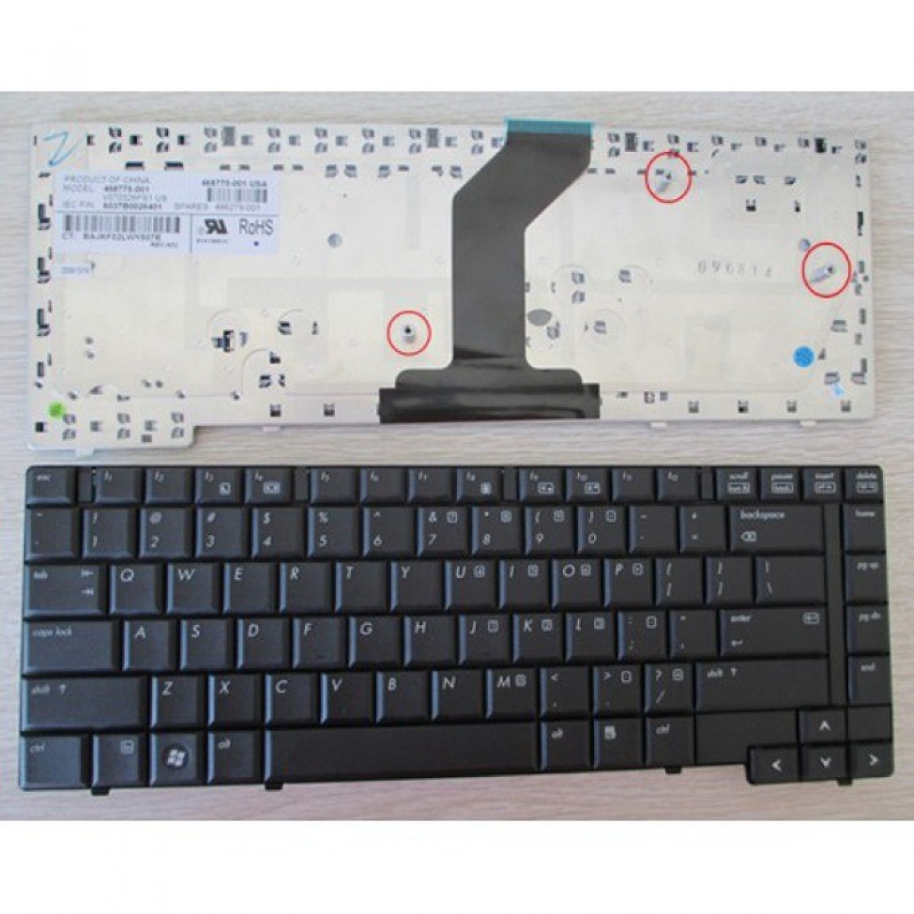 Клавиатура за HP 6535B 6530B, US, черна Клавиатура за HP 6535B 6530B, US, черна в Резервни части - | Alleop