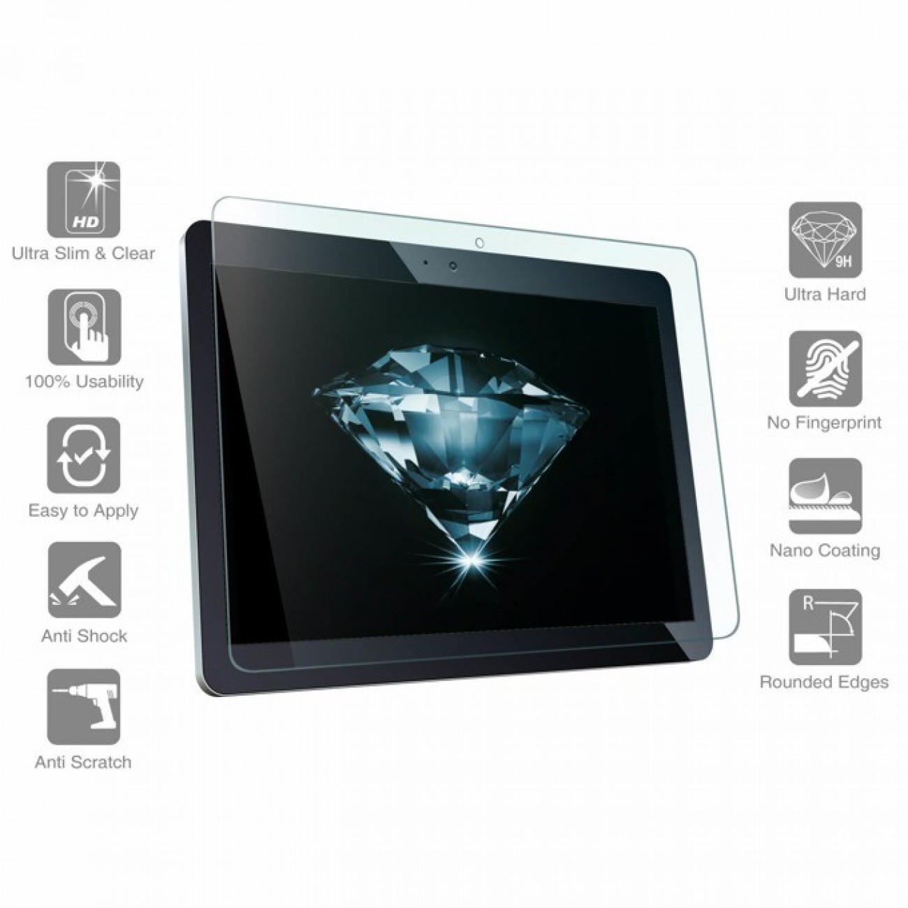 Протектор от закалено стъкло /Tempered Glass/, 4smarts, за Samsung Galaxy Tab S3 9.7 (таблет) Протектор от закалено стъкло /Tempered Glass/, 4smarts, за Samsung Galaxy Tab S3 9.7 (таблет) в Защитно фолио - | Alleop