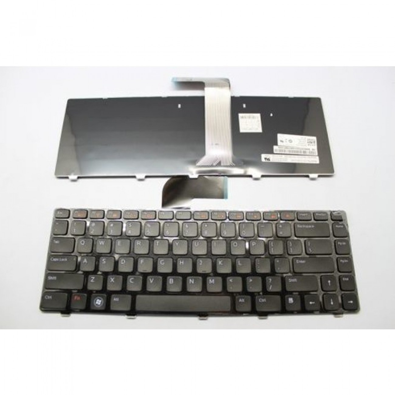 Клавиатура за лаптоп Dell, съвместима със серия Inspiron N5040 M5040 XPS L502, черна рамка, със сиви бутони, с подсветка, US/UK Клавиатура за лаптоп Dell, съвместима със серия Inspiron N5040 M5040 XPS L502, черна рамка, със сиви бутони, с подсветка, US/UK в Резервни части - | Alleop