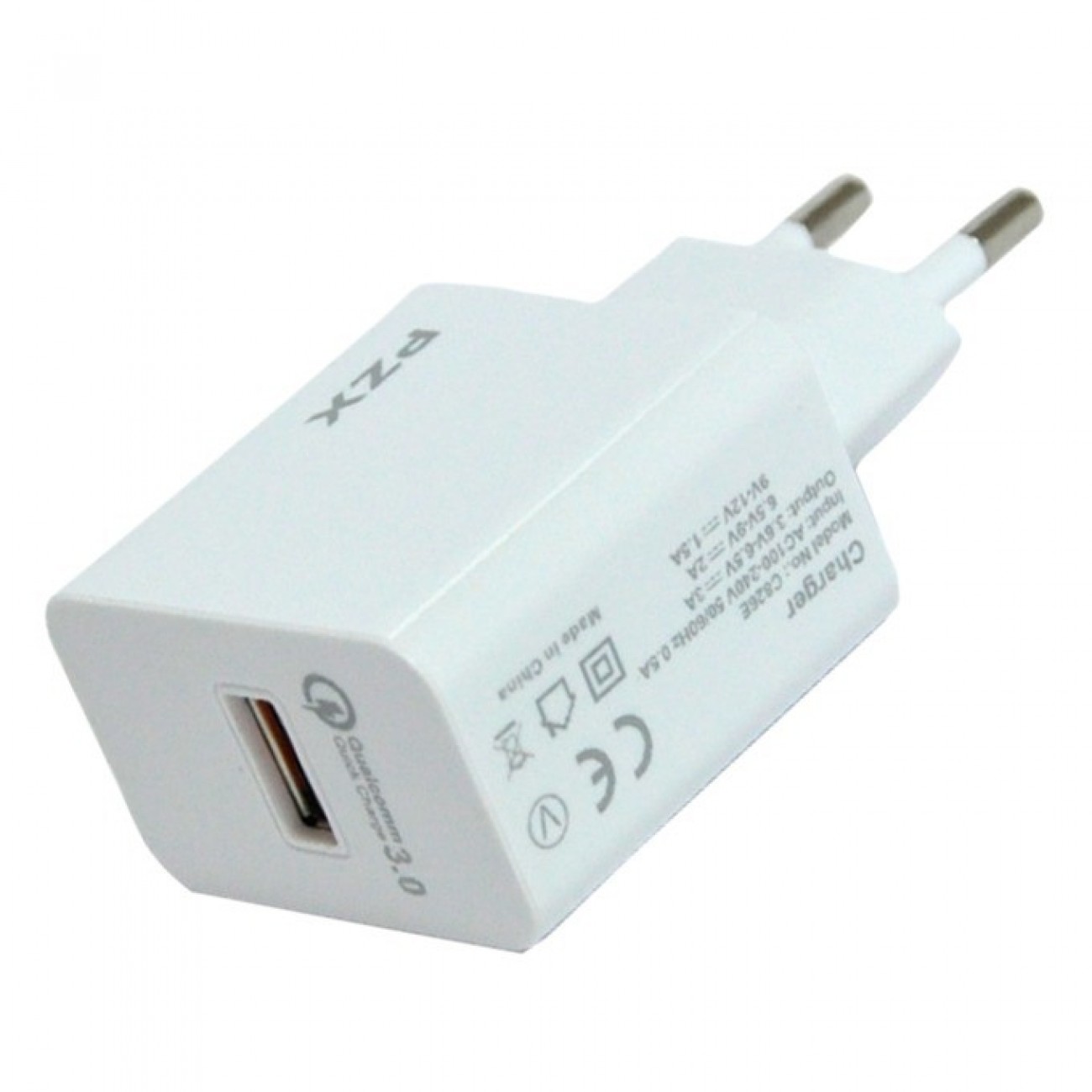 Зарядно устройство PZX Qualcomm Fast charger , от контакт към USB 3.0 (ж), 5V-12V / 1.5A-3.4A, бяло Зарядно устройство PZX Qualcomm Fast charger , от контакт към USB 3.0 (ж), 5V-12V / 1.5A-3.4A, бяло в Зарядни устройства за батерии - PZX | Alleop