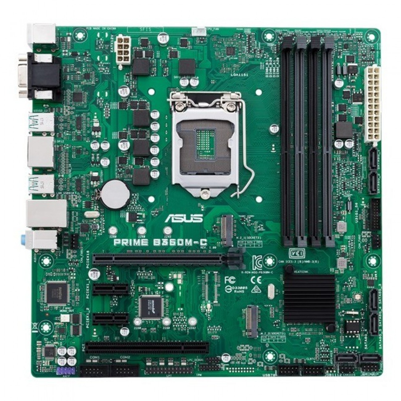 Дънна платка Asus PRIME B360M-C/CSM, B360, LGA1151, DDR4, PCI-E(DP&HDMI), 6x SATA 6Gb/s, 2x M.2 Socket 3, 4x USB 3.1 (Gen 2), Micro ATX Дънна платка Asus PRIME B360M-C/CSM, B360, LGA1151, DDR4, PCI-E(DP&HDMI), 6x SATA 6Gb/s, 2x M.2 Socket 3, 4x USB 3.1 (Gen 2), Micro ATX в Дънни платки за Intel процесори - Asus | Alleop