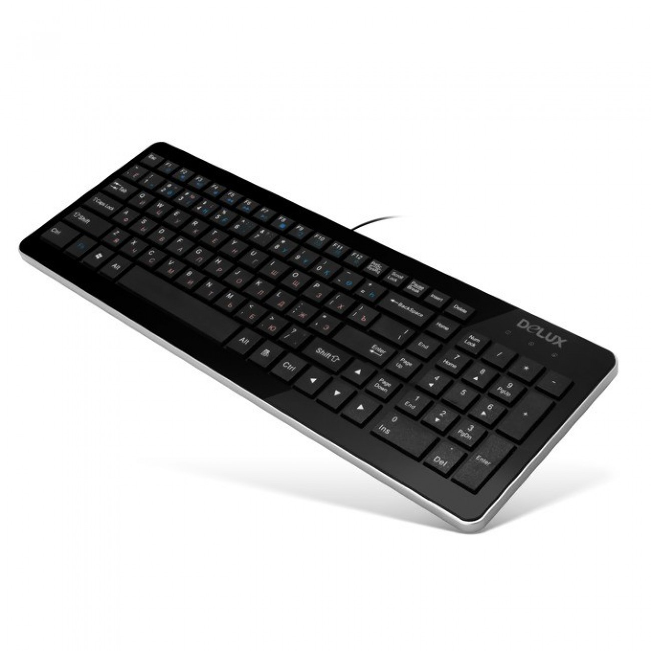 Клавиатура Delux DLK-1500U, черна, USB Клавиатура Delux DLK-1500U, черна, USB в Клавиатури - Delux | Alleop