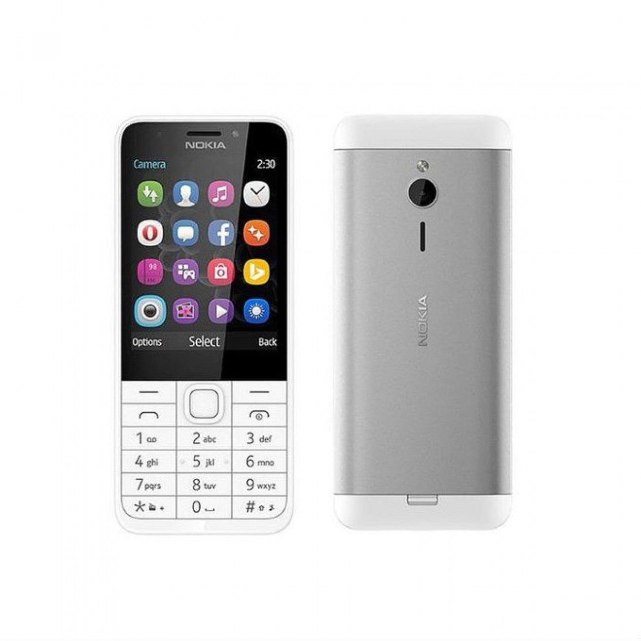 GSM NOKIA 230 (сребрист), 2.8 (7.11 cm), 16MB RAM, (+microSD слот), 2.0 Mpix camera, Software release: Series 30+, 91.8g. GSM NOKIA 230 (сребрист), 2.8 (7.11 cm), 16MB RAM, (+microSD слот), 2.0 Mpix camera, Software release: Series 30+, 91.8g. в Мобилни телефони - Nokia | Alleop