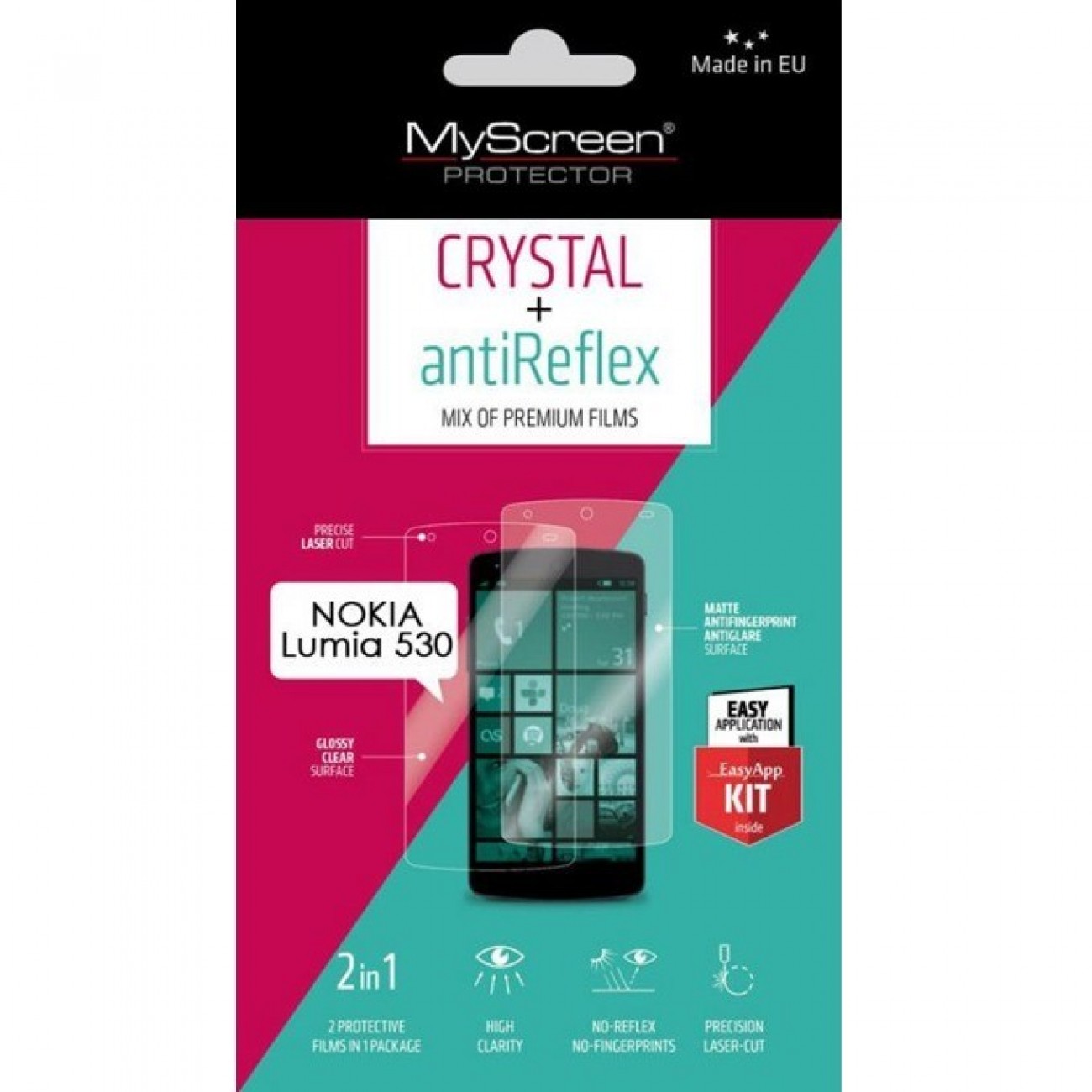 Протектор от закалено стъкло /Tempered Glass/ My Screen Protector, за Nokia Lumia 530, с Anti-Glare фолио Протектор от закалено стъкло /Tempered Glass/ My Screen Protector, за Nokia Lumia 530, с Anti-Glare фолио в Защитно фолио - My Screen Protector | Alleop