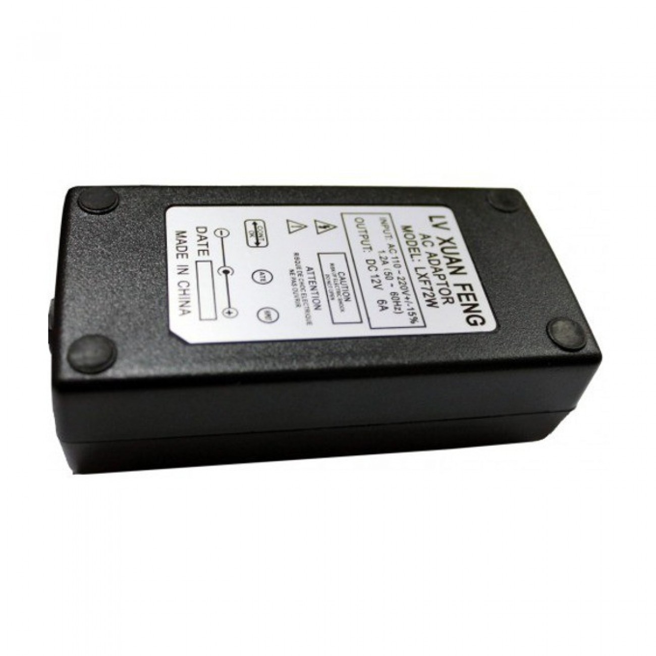 Захранващ адаптер за LCD монитори 12V/6.0A, жак 5.5/2.5мм Захранващ адаптер за LCD монитори 12V/6.0A, жак 5.5/2.5мм в Захранвания аксесоари - | Alleop